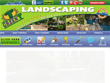 Tablet Screenshot of greenteelandscaping.com